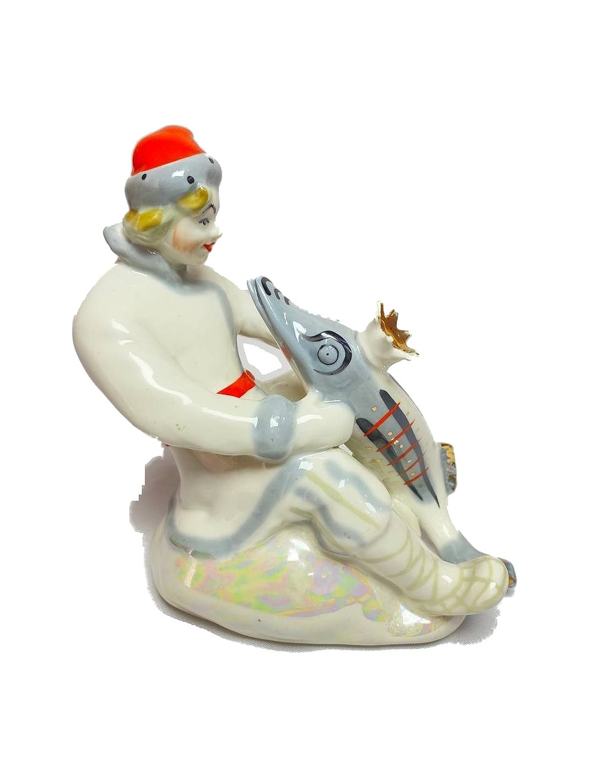Porcelain figurine “Yemelya and the Pike” – photo 3 of 6