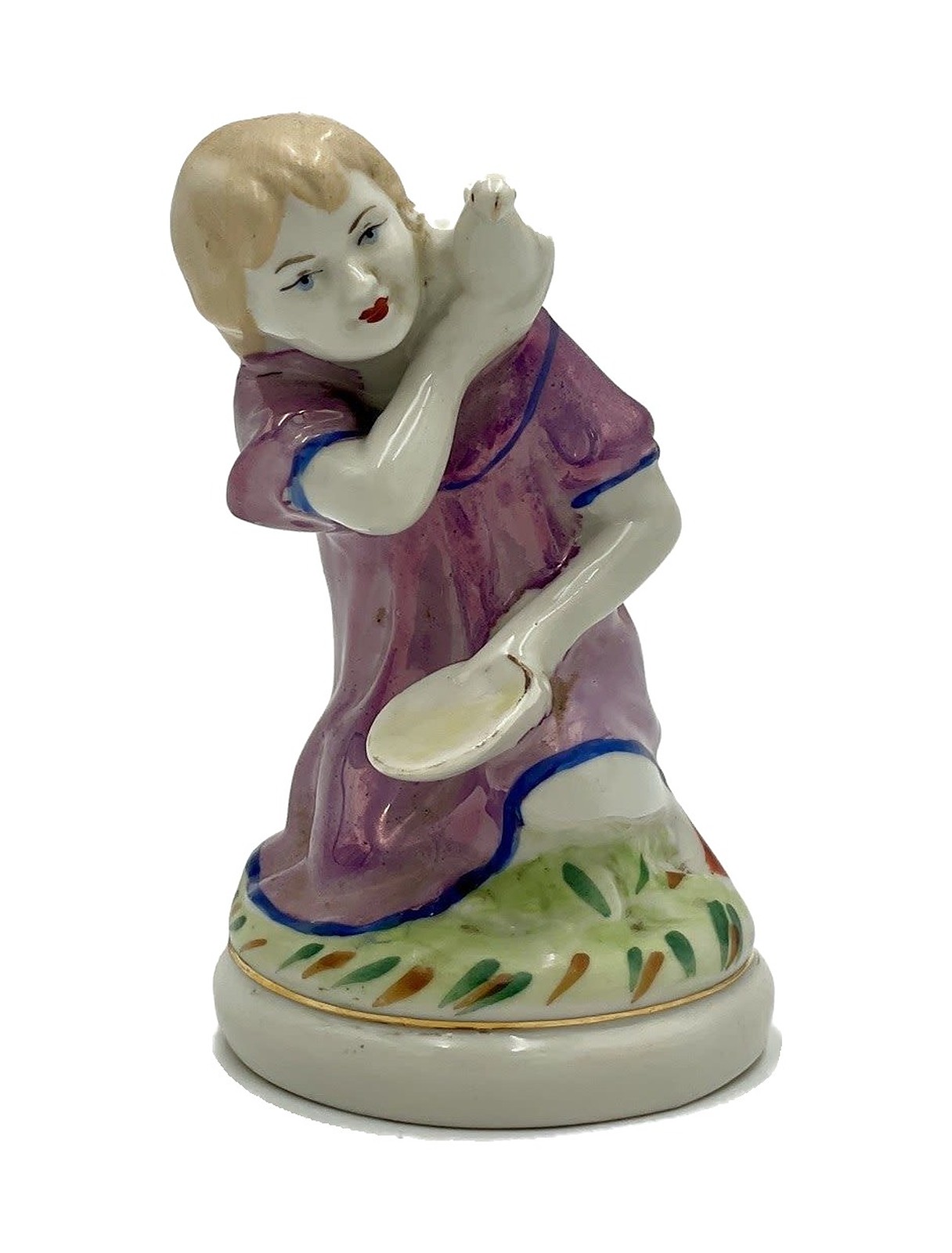 Porcelain figurine “Girl with a Dove” – Polonne, 1960–1970