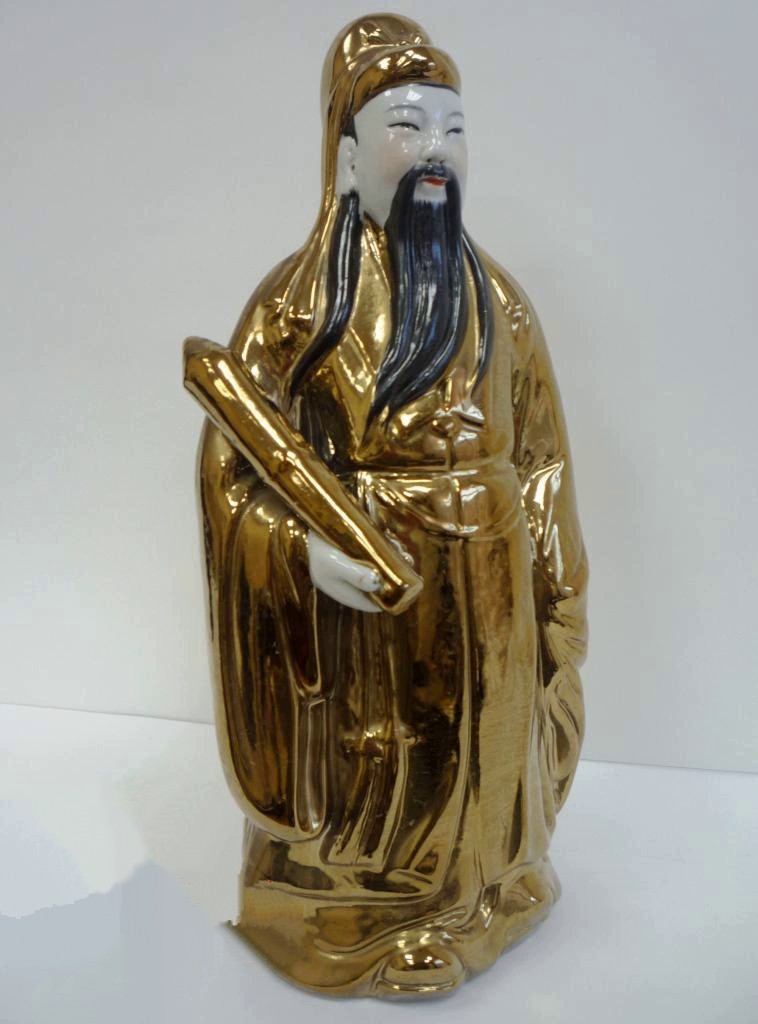 Статуэтка "Бог Власти и Удачи в карьере Лу-Син", Китай, 1950 - Без автора