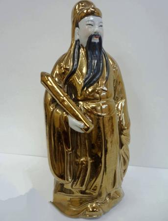 Статуэтка "Бог Власти и Удачи в карьере Лу-Син", Китай, 1950