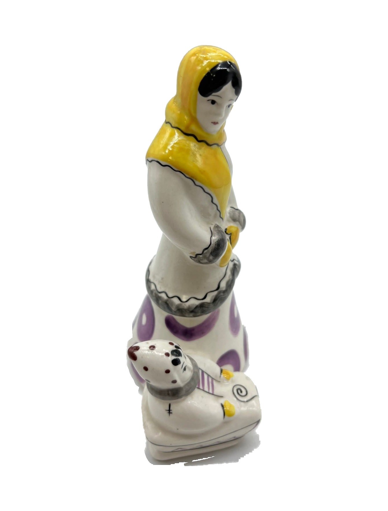 Figurine “Girl with Child on a Sledge” – photo 3 of 4
