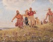 Copy of A.A. Mylnikov's painting “In Peaceful Fields” – photo 1 of 1