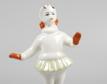 Статуэтка. Маленькая фигуристка. ЛЗФИ. 1956-1967. Фарфор,надглазурная роспись, золочение, люстр. - фото 6