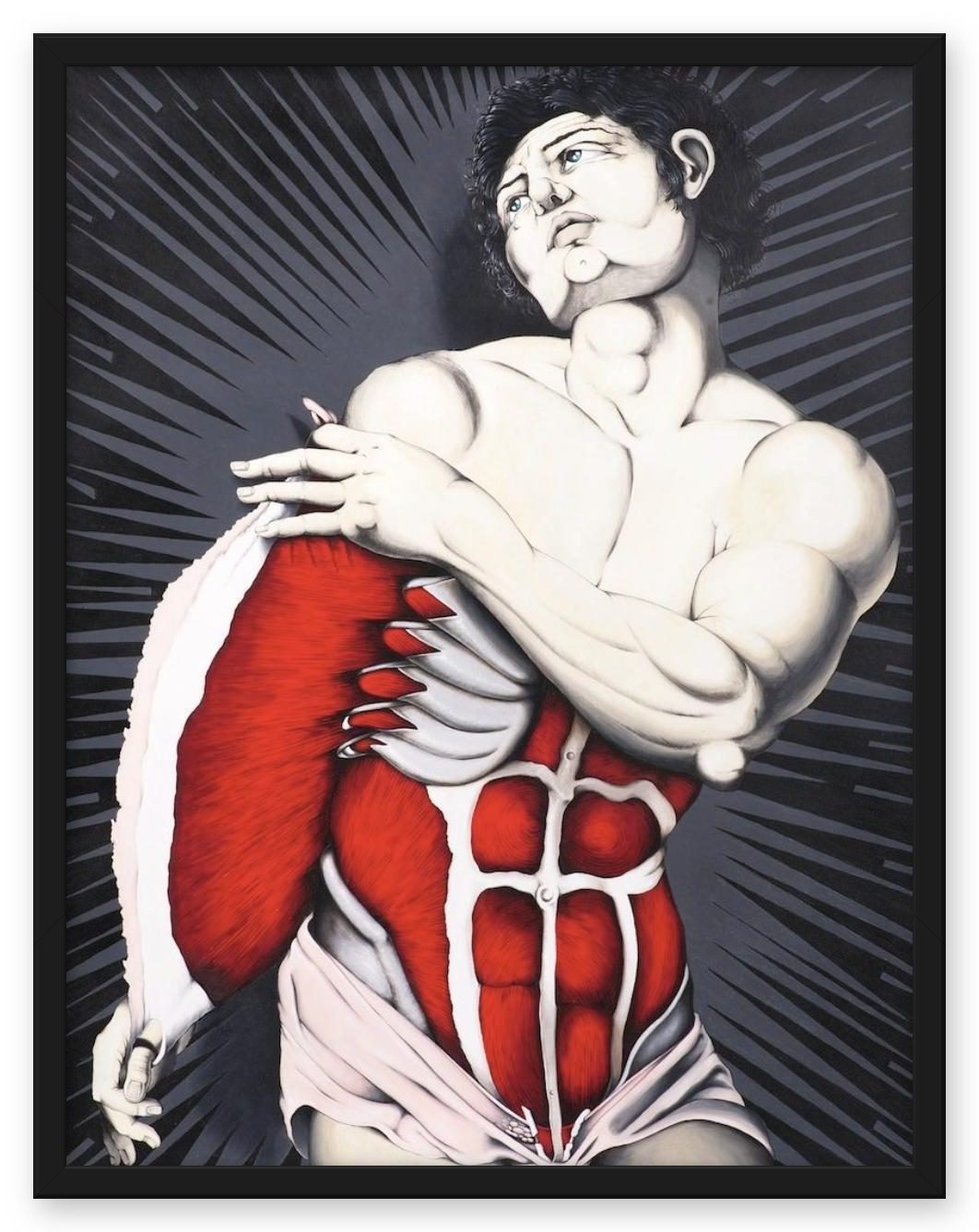 IF I – Valerio Carrubba, painting, stainless steel, oil, 2009