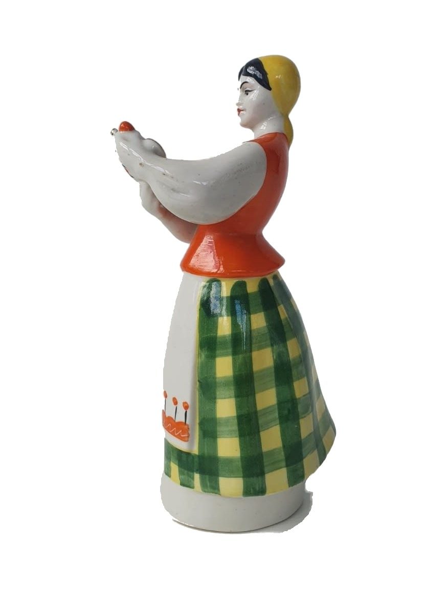 Porcelain figurine “Ukrainian Souvenir or Girl with a Kumanets” – photo 2 of 4