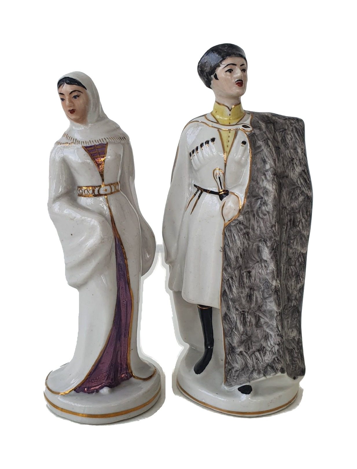 2 porcelain figurines “Anush” and “Saro”, USSR, Kislovodsk porcelain