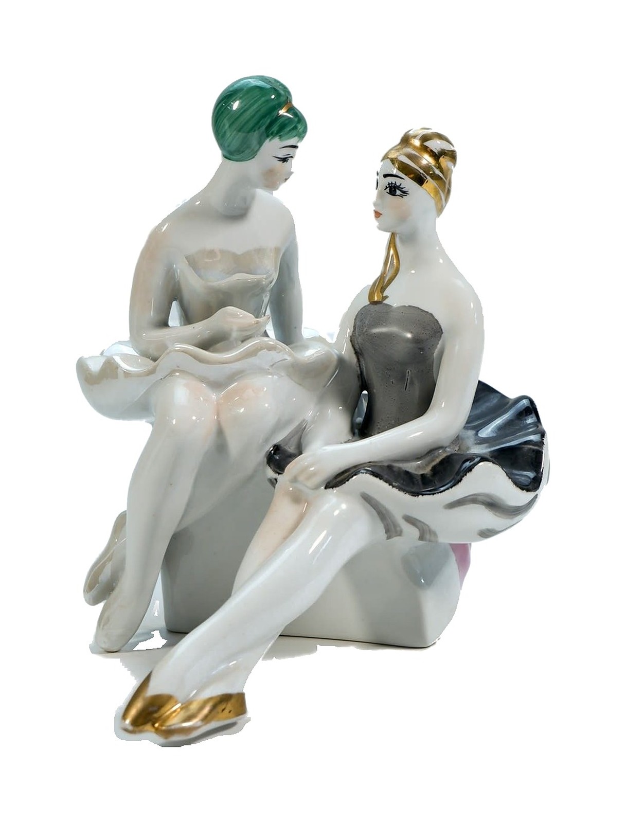 Figurine “During the Interval” – porcelain, Kyiv, 1960–1970