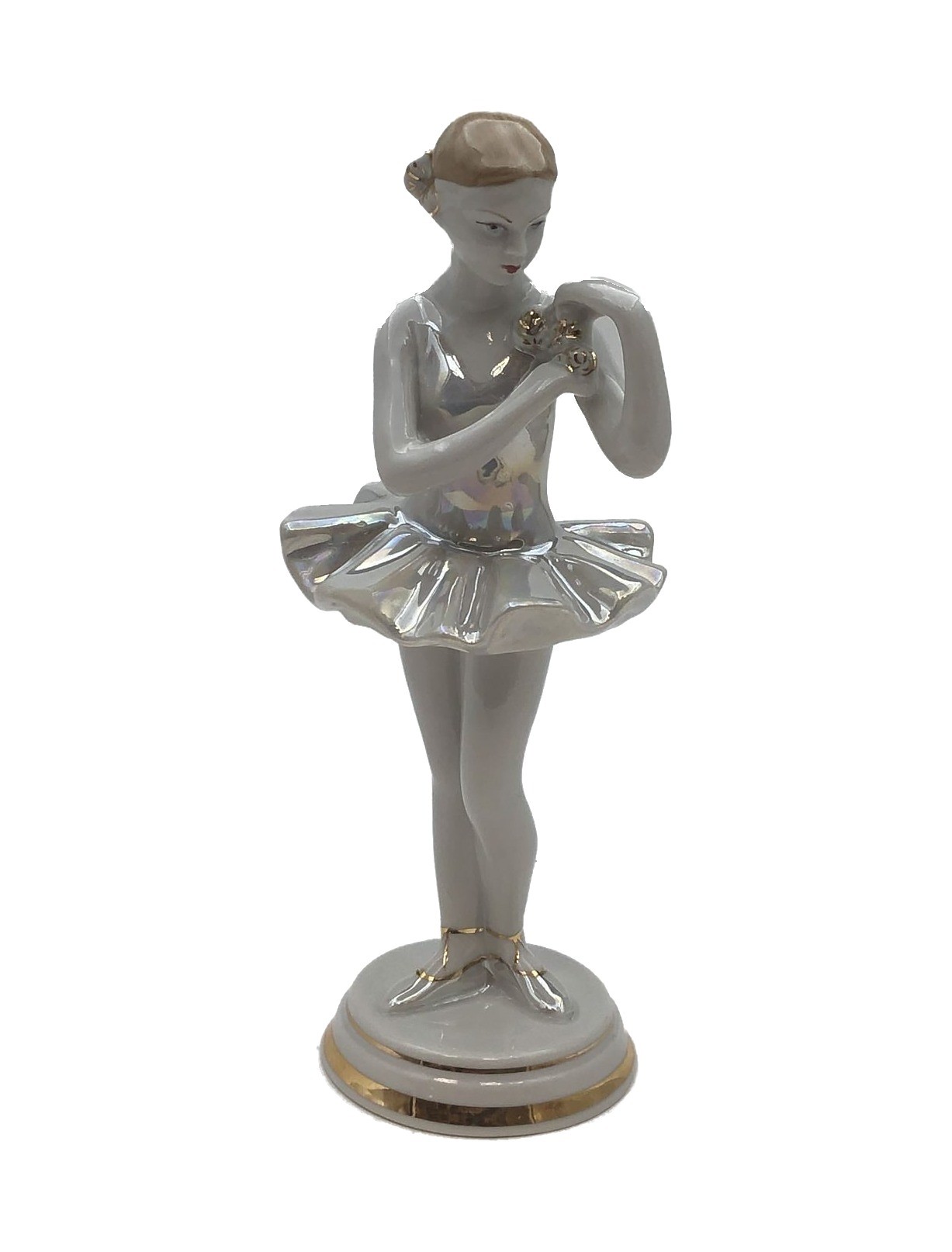 Ballerina with Flower – porcelain, Verbilki