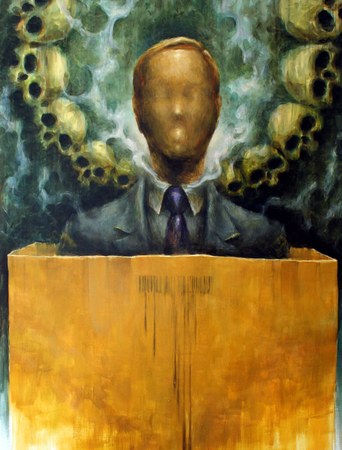 «Лицо рыночной экономики» – Андрей Вишневский, 2009 – холст, масло