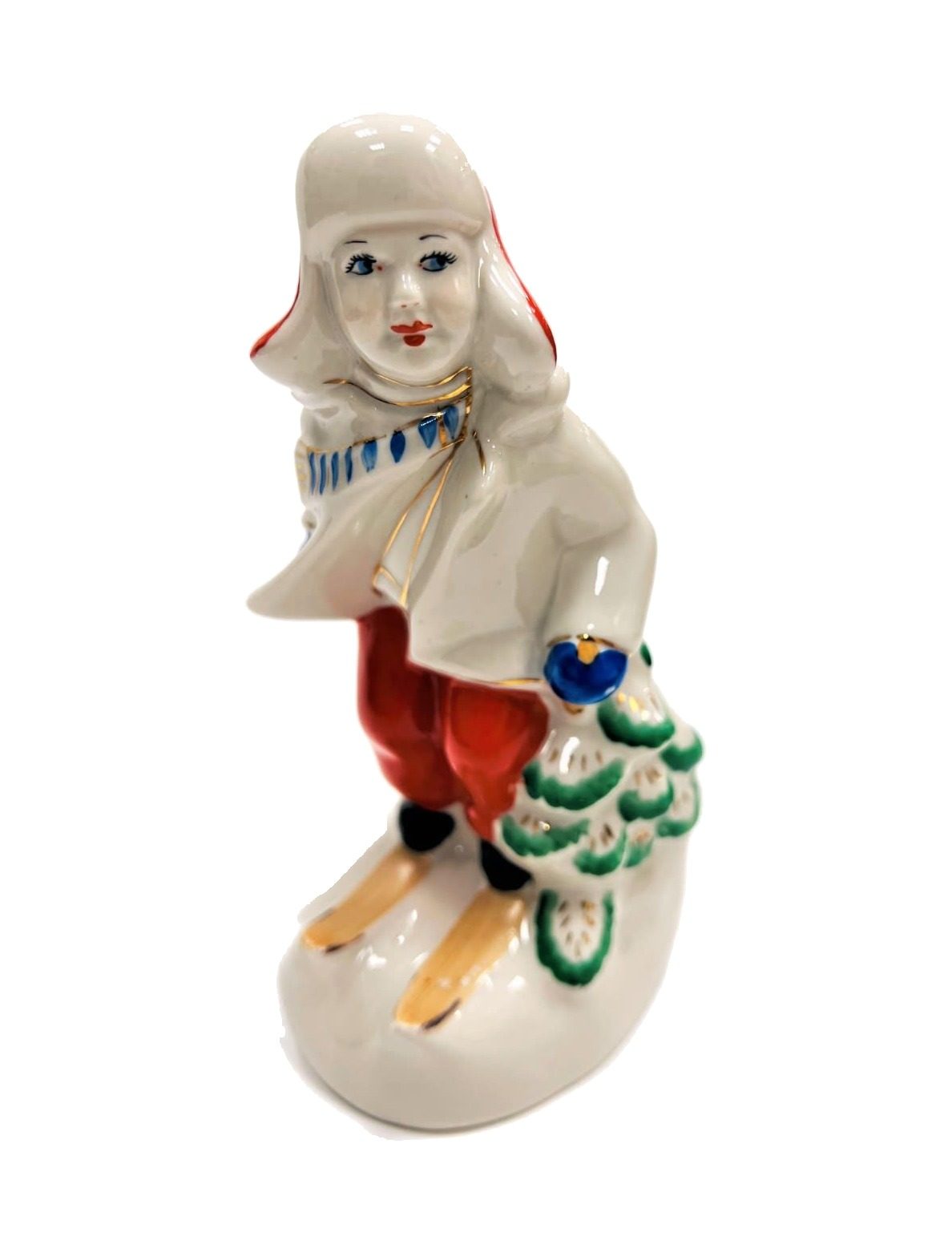 Лыжник. ЗХК Полонное, 1960-е гг. Высший сорт. Высота 15,5 см – фото 2 из 5