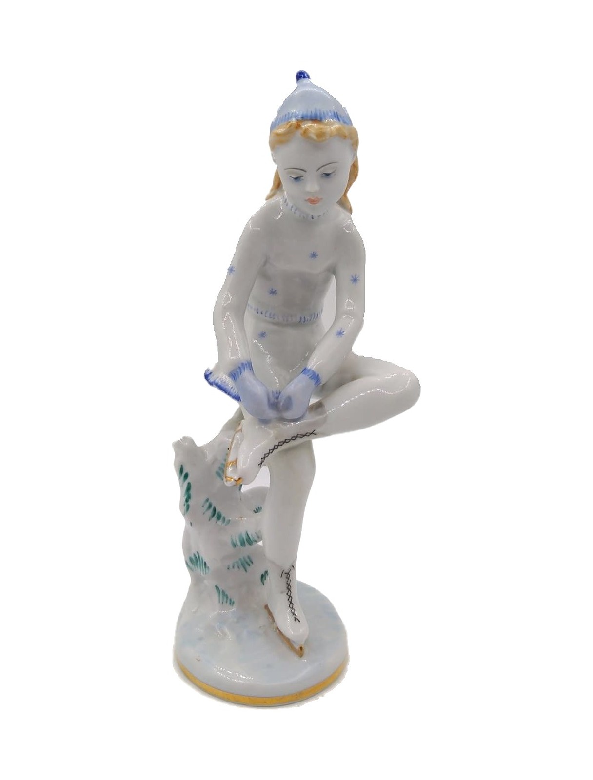 Figurine “Young Figure Skater” – porcelain, LFZ, 1990