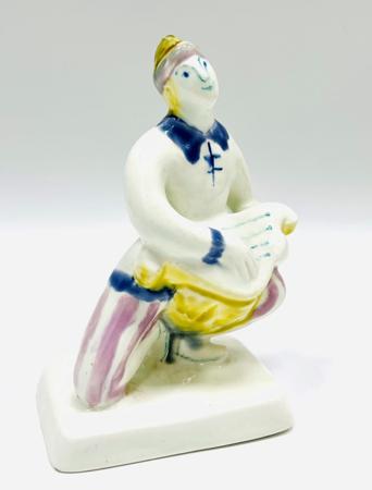 Скоморох с гуслями. Фаянс, Конаково, 1960-е гг. — Без автора