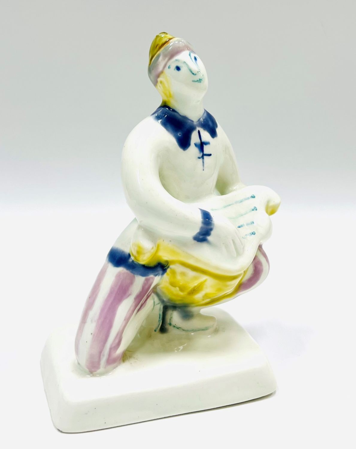 Скоморох с гуслями. Фаянс, Конаково, 1960-е гг. - Без автора