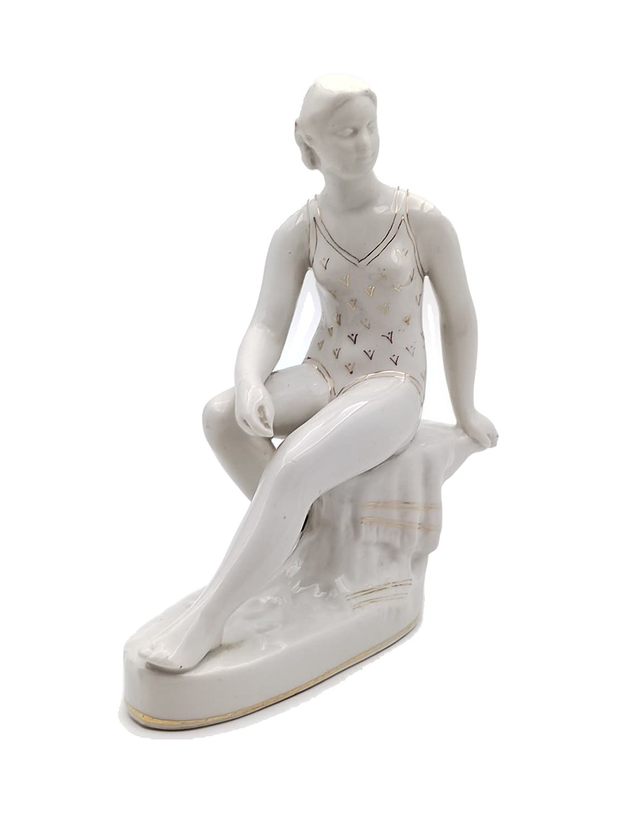 Статуэтка «Плавчиха» – фарфор, 1956