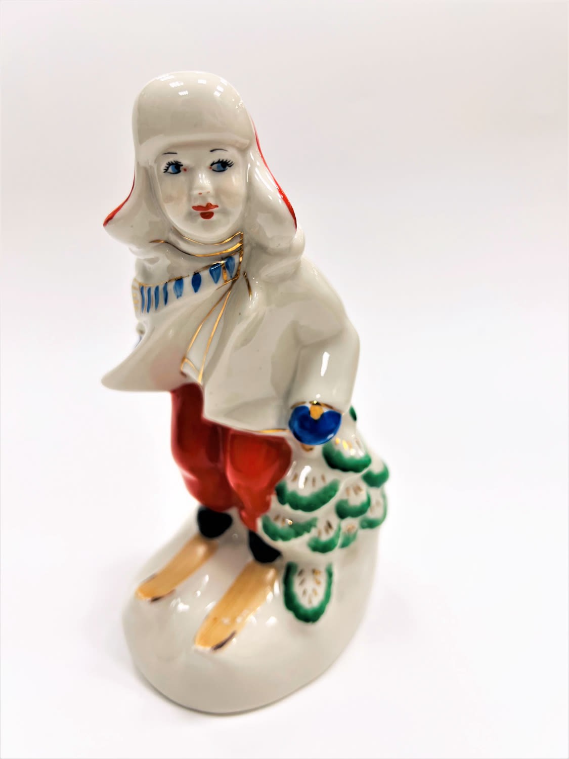 Лыжник. ЗХК Полонное, 1960-е гг. Высший сорт. Высота 15,5 см – фото 2