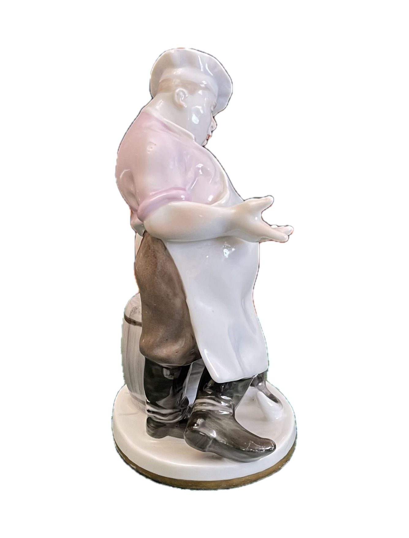 Статуэтка кот и повар фабрика лфз 1950-60е – фото 5 из 9