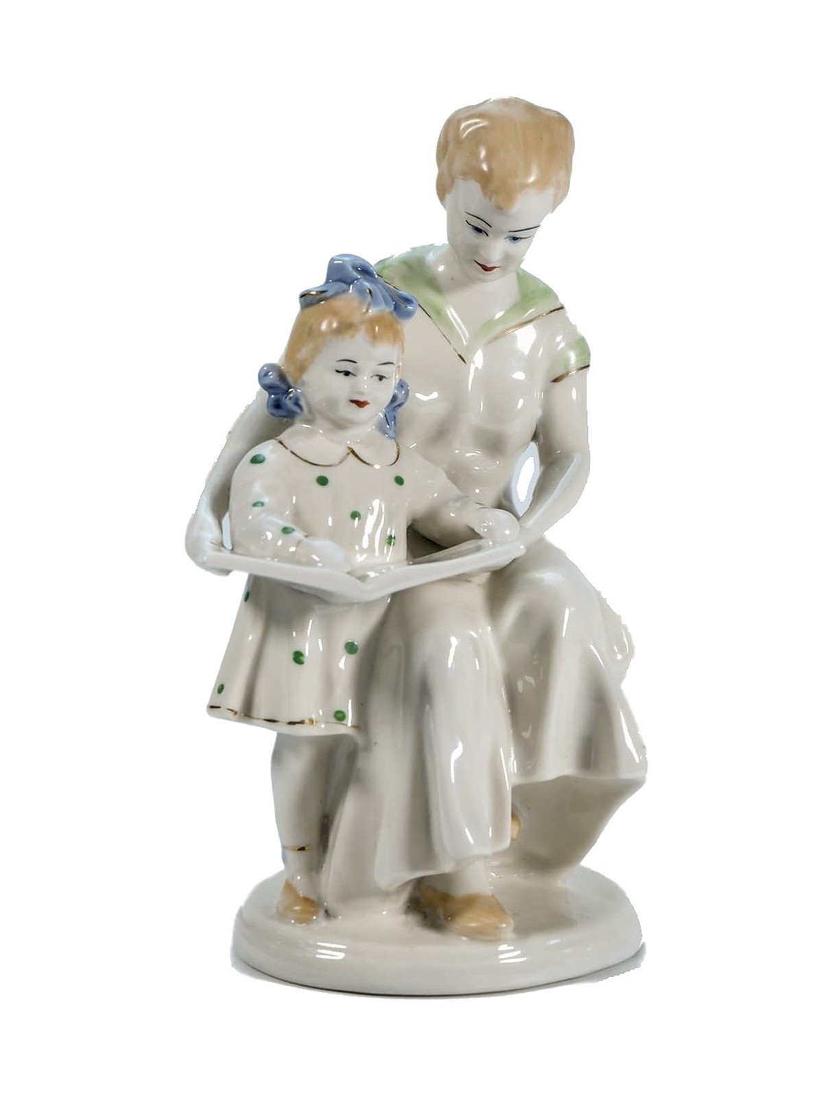 Статуэтка «Первая буква» – фарфор, Полонное, 1960-е