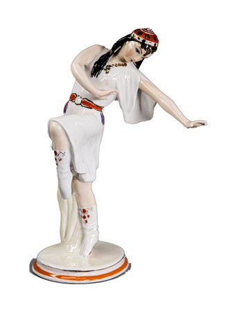 Статуэтка «Татарский танец», 1956 – фарфор, полихромная роспись