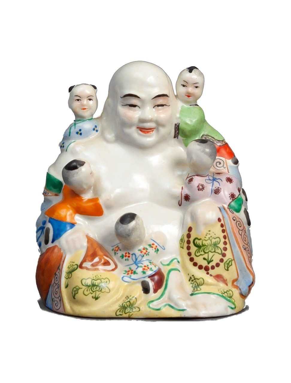Figure “Hotei with Children” – porcelain, 1950–1960