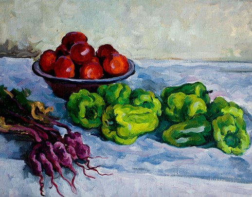 «Овощи» – Григорий Александрович Сретенский, 1959 – холст, масло