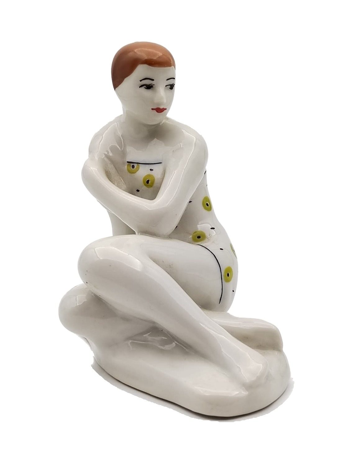 Статуэтка «Девушка в купальнике», ЗХК 1950-е – фарфор