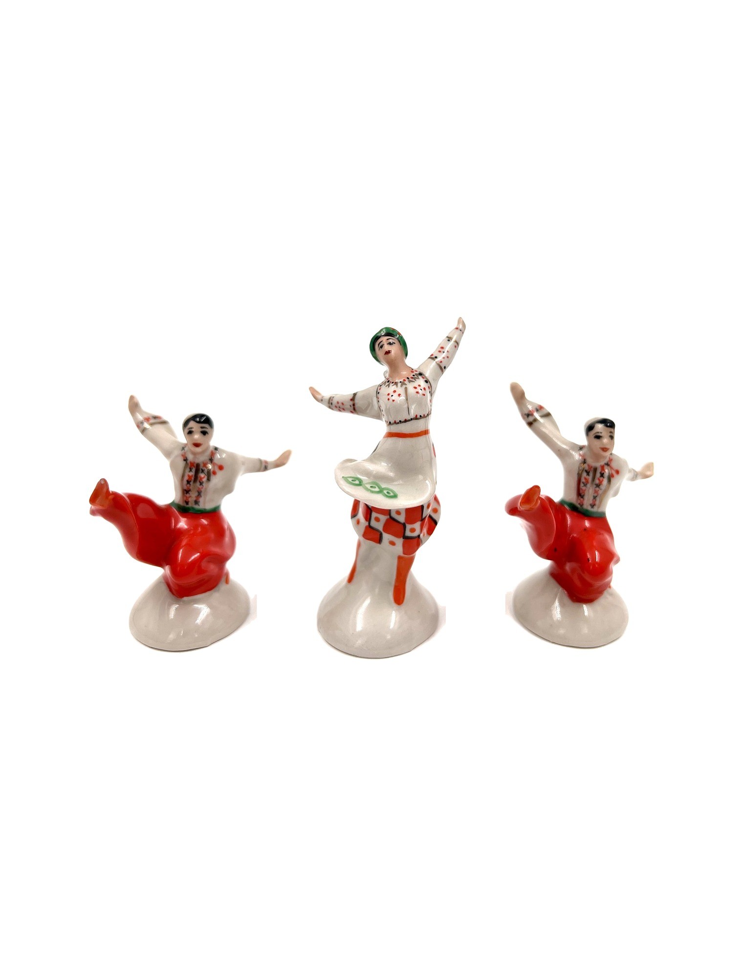 Sculptural group “Hopak” – porcelain, Horodnytsia