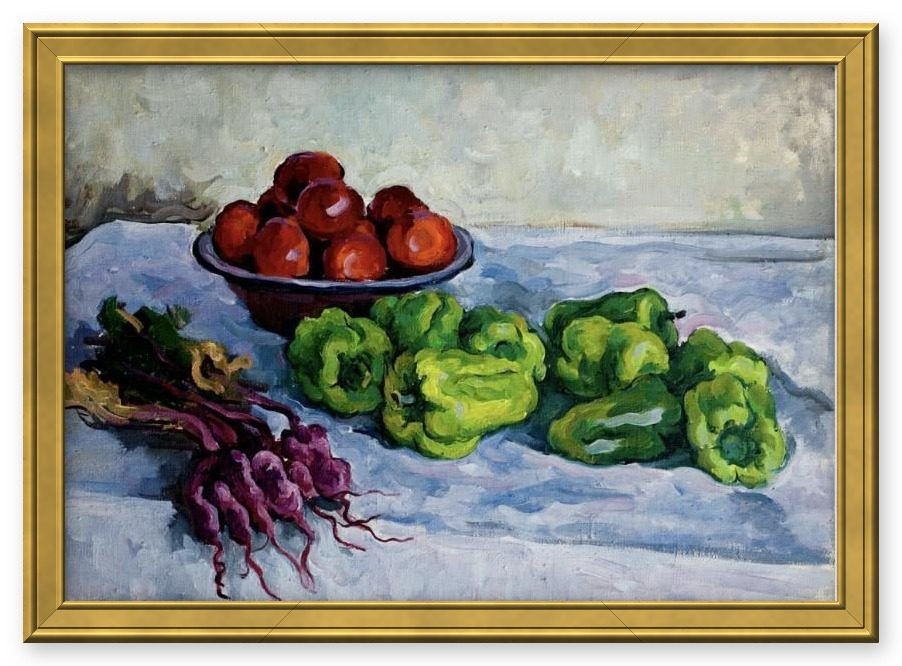 «Овощи» – Григорий Александрович Сретенский, картина, холст, масло, 1959