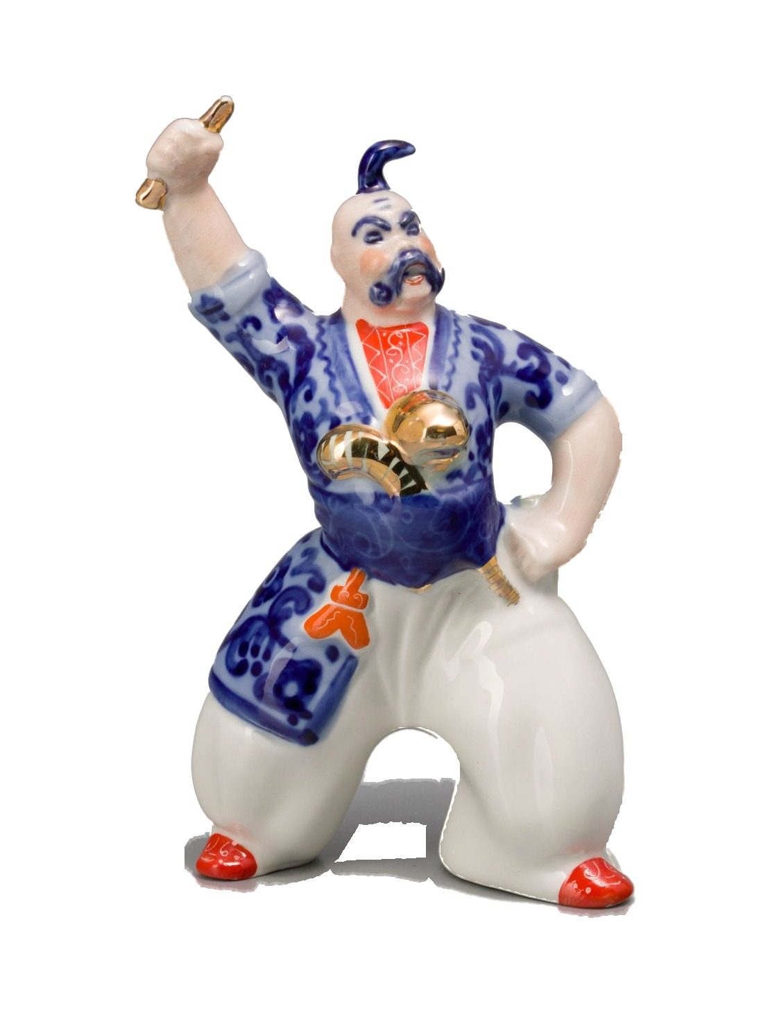 Фигура «Запорожец» из серии «Энеида» – фарфор, Коростень, 1960-е