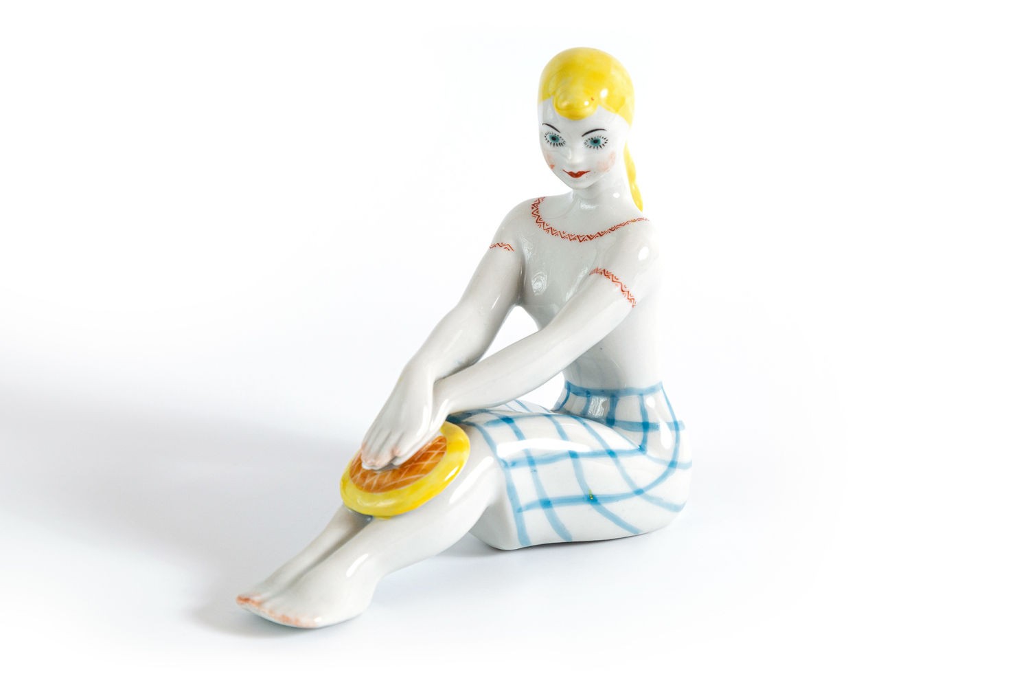 Статуэтка «Девушка с подсолнухом», 1950-е - Без автора