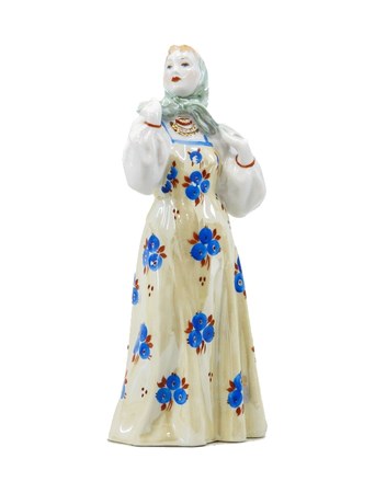 Статуэтка «Плясунья Маша», 1960-е – фарфор, роспись, золочение