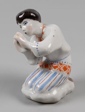 Статуэтка. Пастушок ("Лель"). Артель Прогресс. 1950-1960. Фарфор, надглазурная роспись. — Без автора