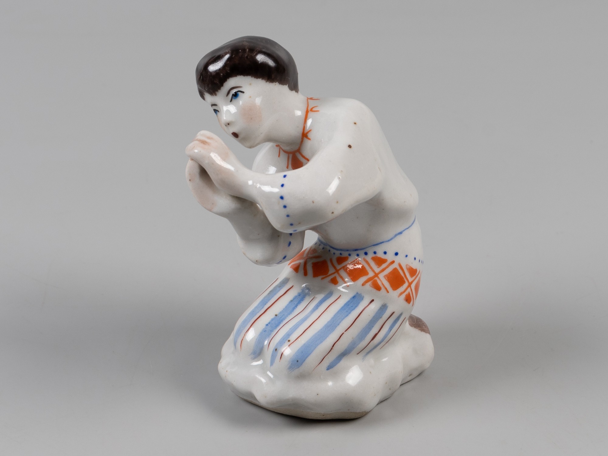 Статуэтка. Пастушок ("Лель"). Артель Прогресс. 1950-1960. Фарфор, надглазурная роспись. - Без автора