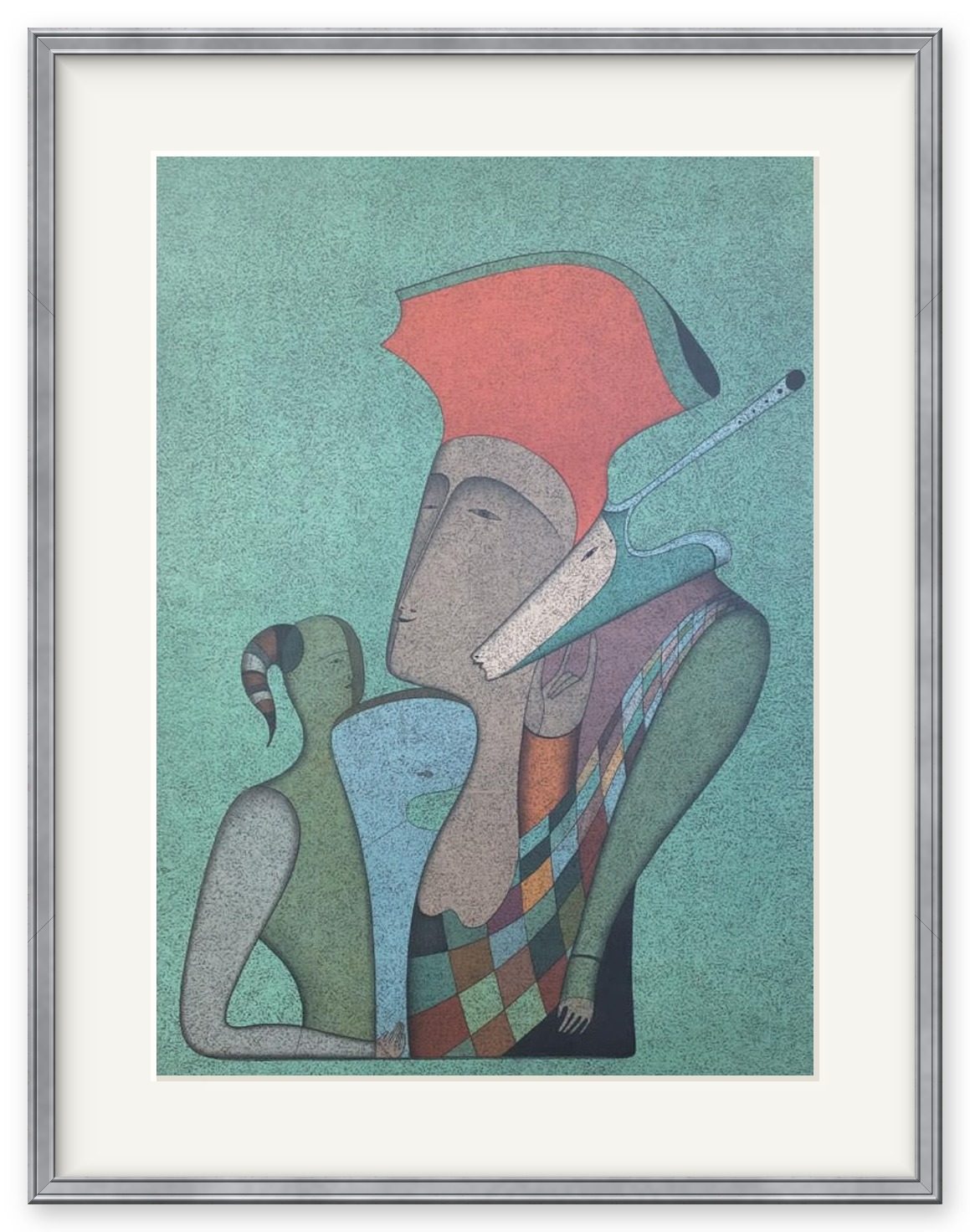 Harlequin of Saint Petersburg – Mikhail Mikhailovich Shemyakin, lithograph, 1982