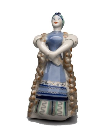 Фигура «Торговка луком», 1960-е – фарфор, роспись