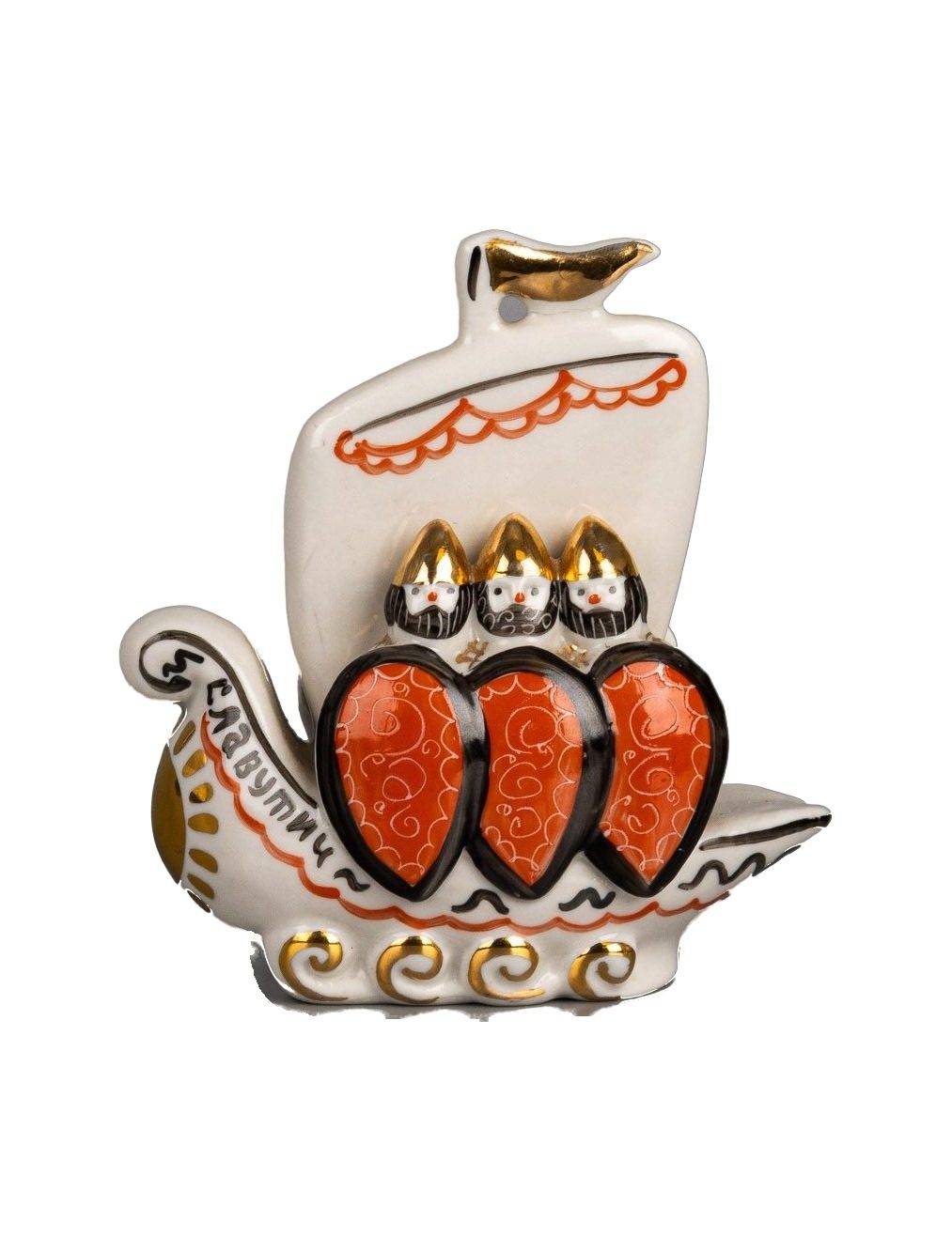 Figure “Longboat ‘Slavutich’” – porcelain, Kyiv, 1970s