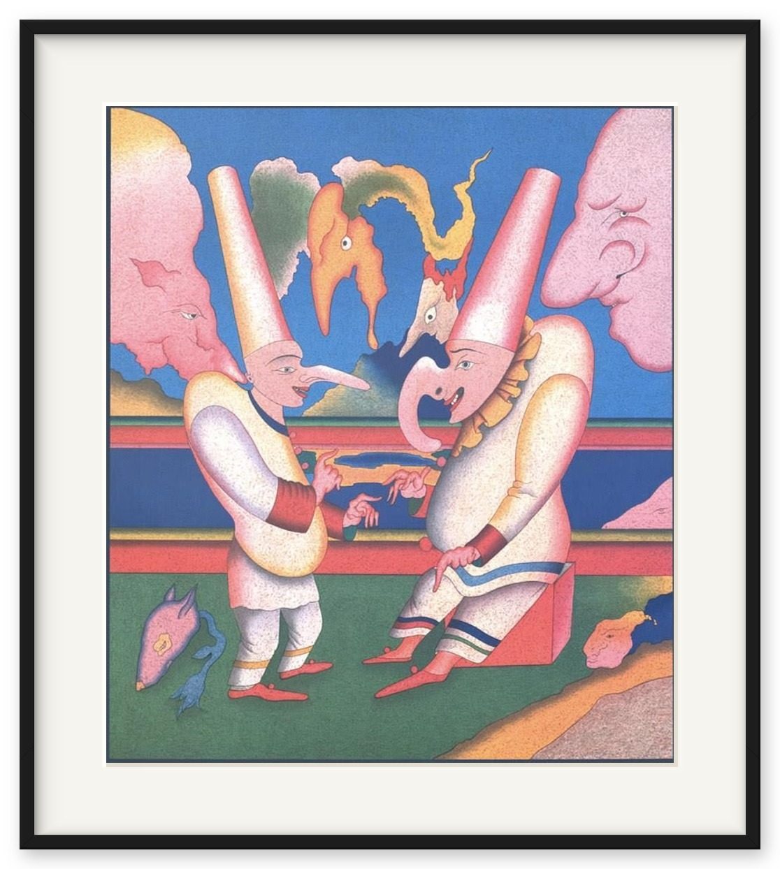 Two Gnomes – Mikhail Mikhailovich Shemyakin, lithograph, 1990