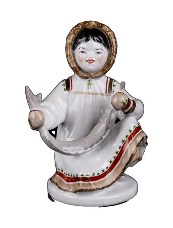 Sculptural group “Yakut Woman with Stellate Sturgeon” – Sofia Borisovna Velikhova