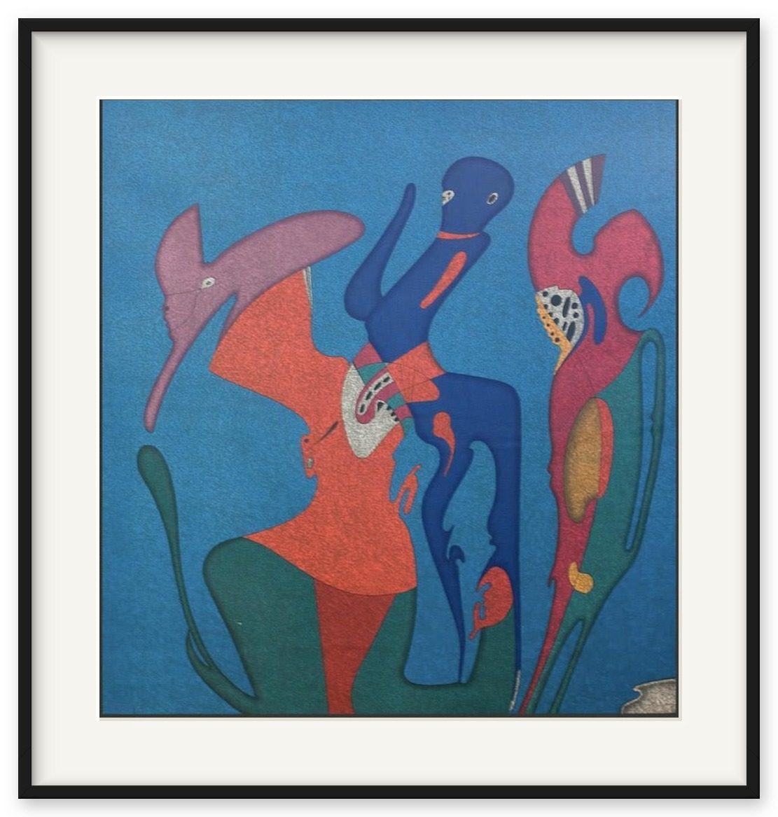 Metaphysical Conversation – Mikhail Mikhailovich Shemyakin, lithograph, 1980
