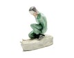 Skier. Bisc. porcelain, Horodnytsia, 1950s. Rarity – photo 2 of 4