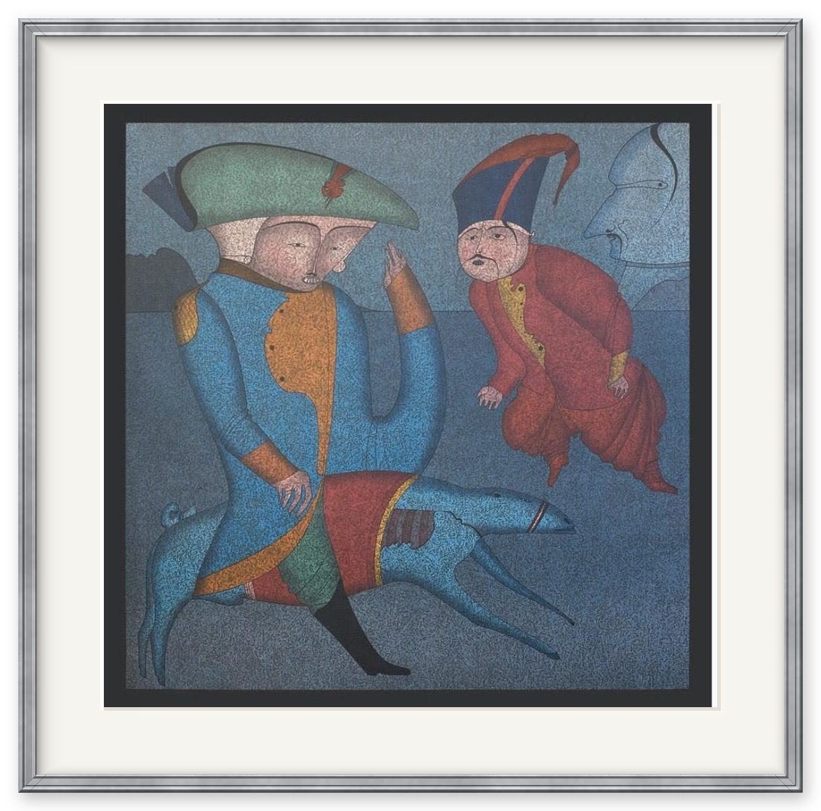Phantom of Gogol. Carnivals of Saint Petersburg – Mikhail Mikhailovich Shemyakin, lithograph, 1982