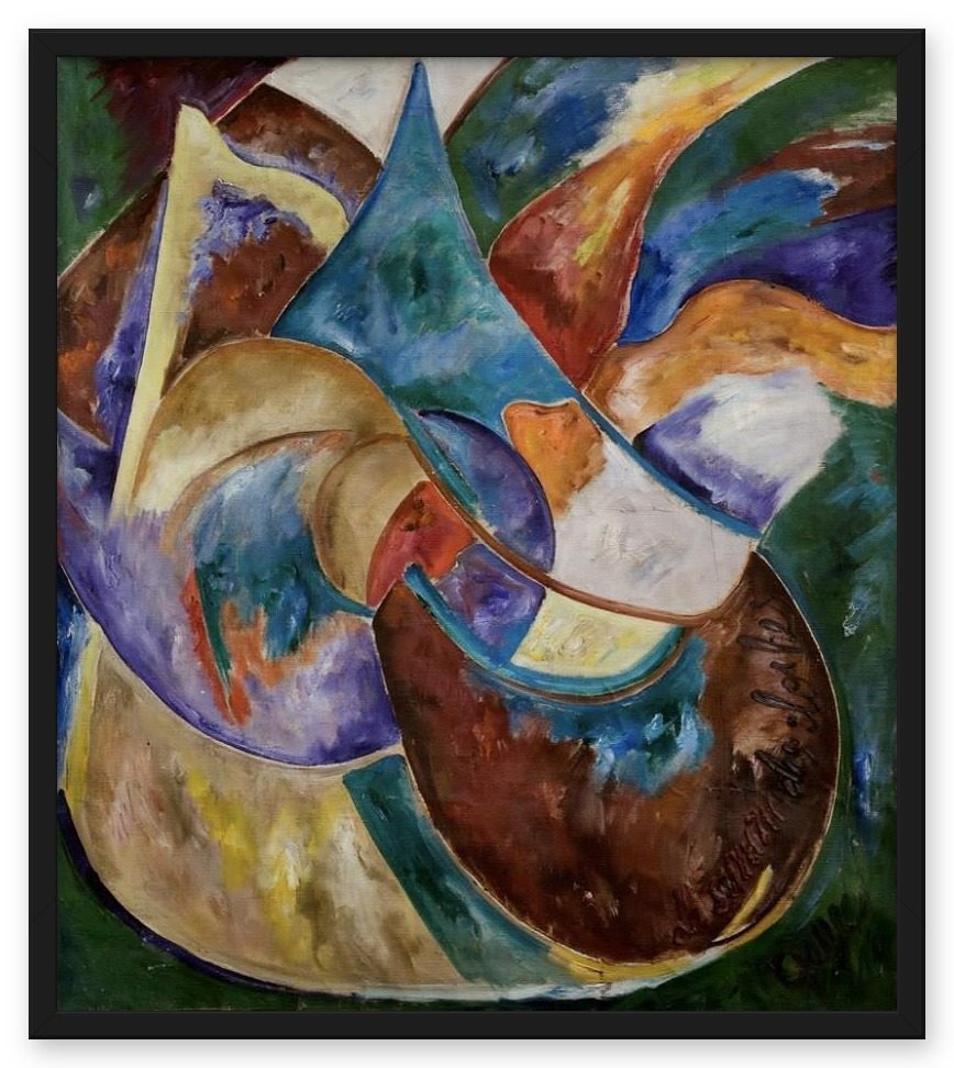 «Звон колокола» – Евгения Горчакова, картина, холст, масло, 1989