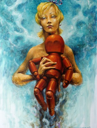 «Беби-терьер» – Андрей Вишневский, 2009 – холст, масло