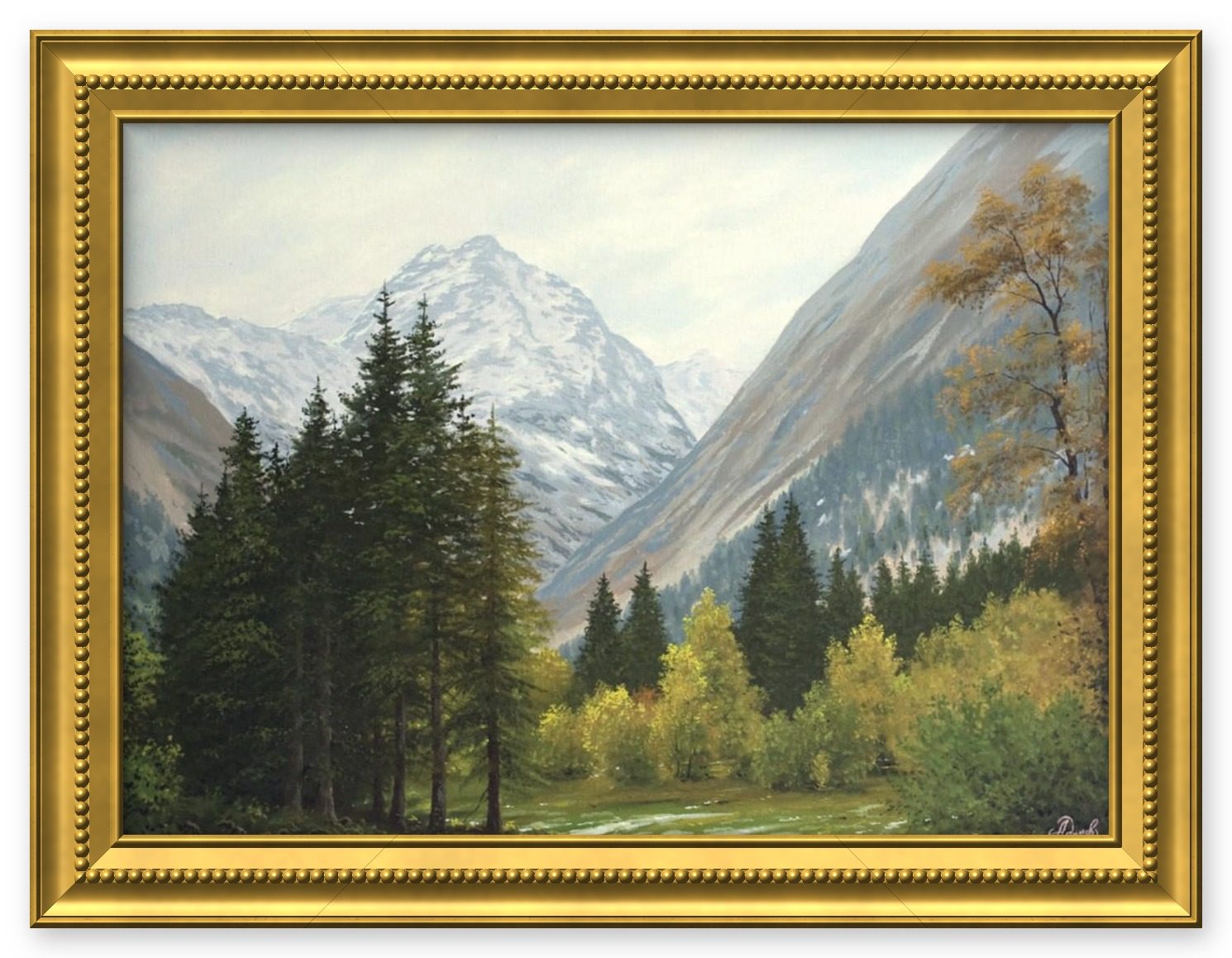 Dombay – Alexey Vladimirovich Adamov, painting, canvas, oil, 1999