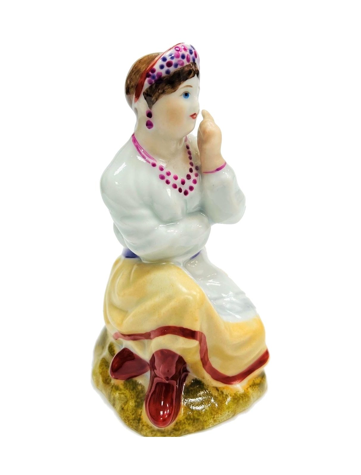 Cossack Woman. Porcelain, Kyiv, Soviet period. Sc. N. Malevanny. Height 12.5 cm – photo 2 of 5