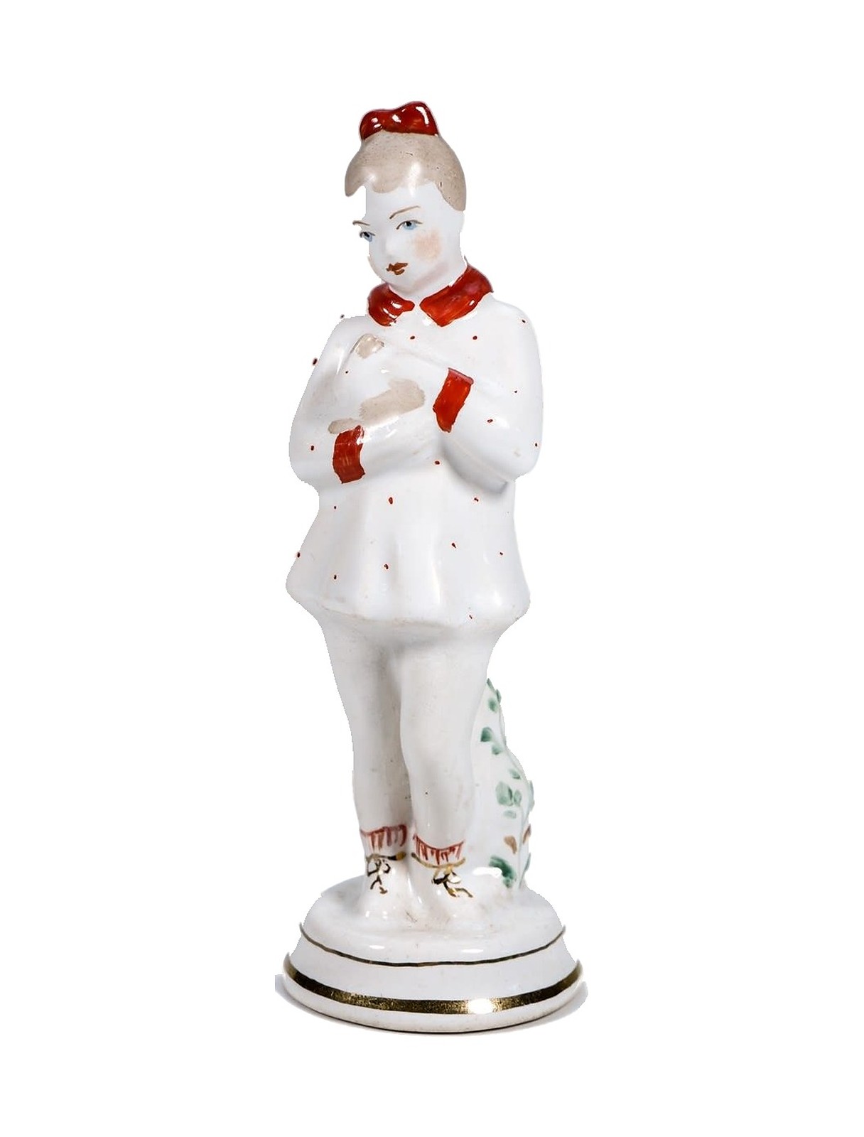Статуэтка «Девочка с кроликом» – фарфор, Вербилки, 1950-е