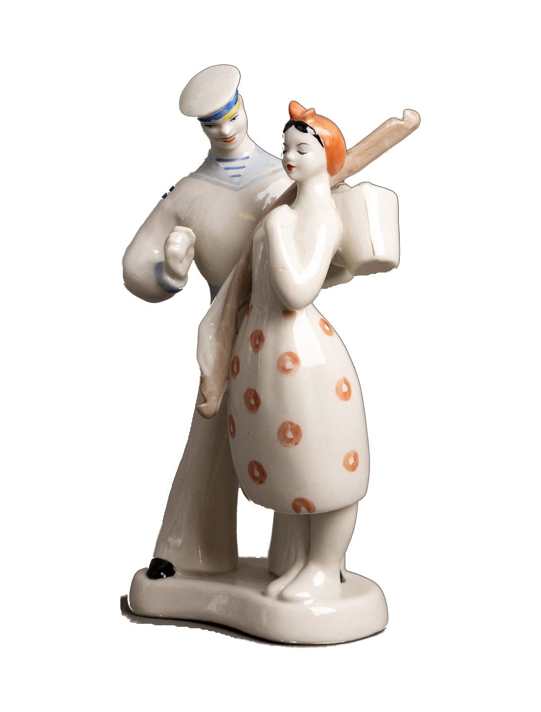 Фигура «Приятная встреча» – фарфор, Полонное, 1956–1972