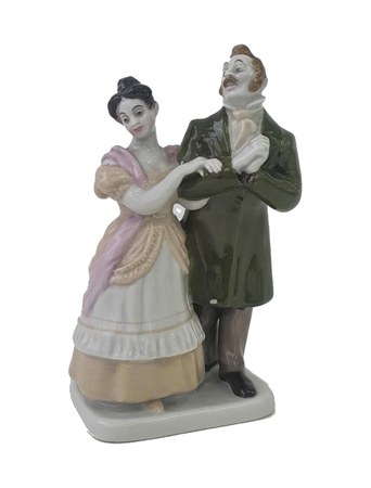 «Гоголевские персонажи. Маниловы», 1950-е – фарфор