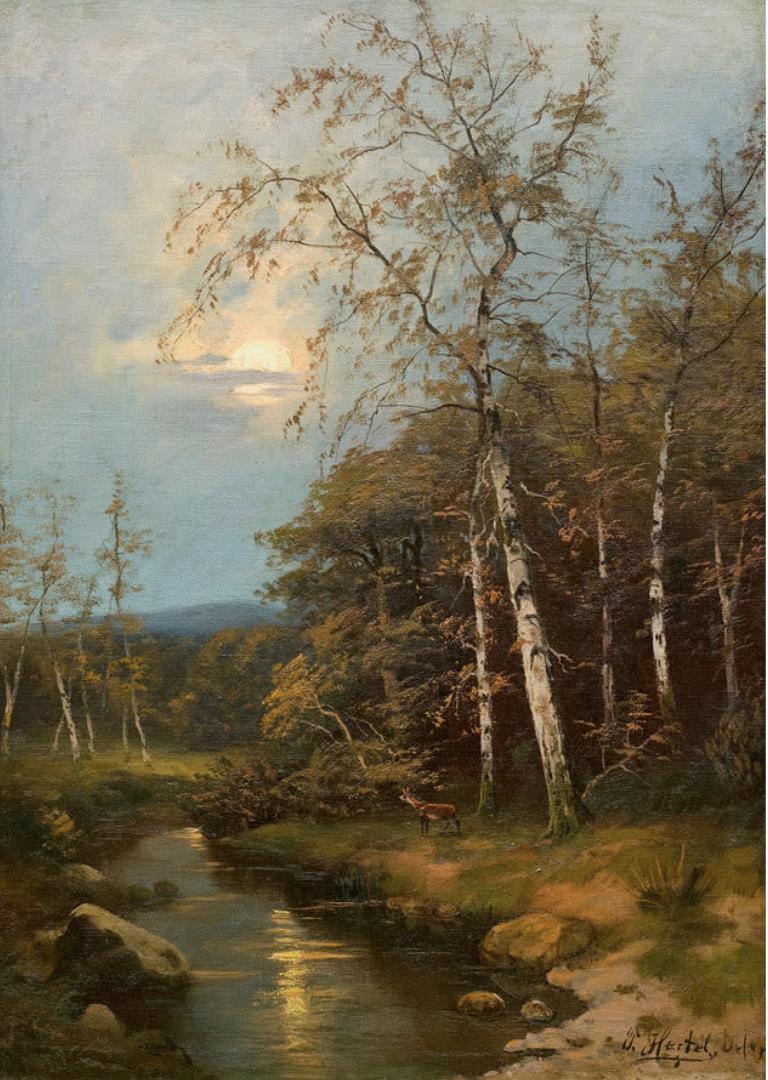 «Лесной пейзаж» — Hertel Carl Conrad Julius