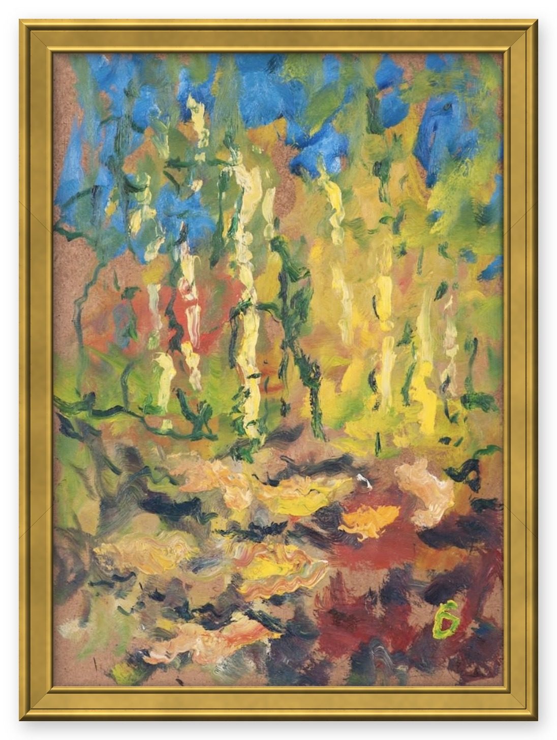 «Березы» – Арон Фроимович Бух, картина, оргалит, масло, 2004