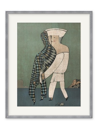 «Пара Арлекинов» – Михаил Михайлович Шемякин, 1976 – литография